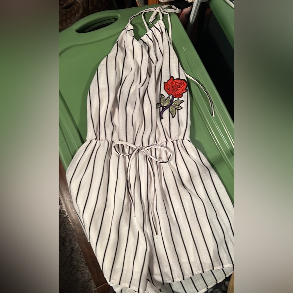 Halter shorts Romper
